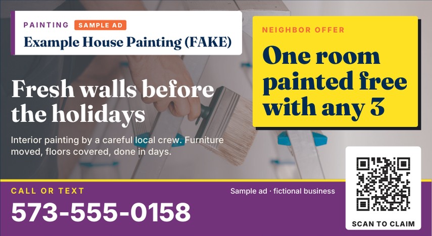 Sample ad close-up 8